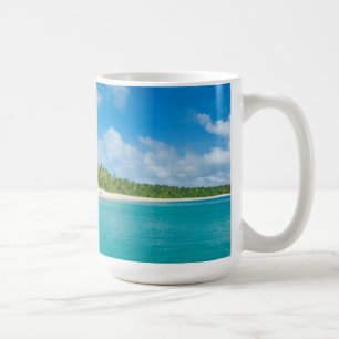 Palmenbestandene Strand, Tonga Kaffeetasse
