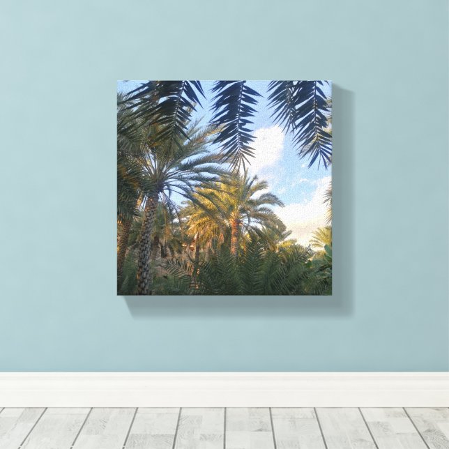 Palmenbild Leinwanddruck (Insitu (Holzboden))