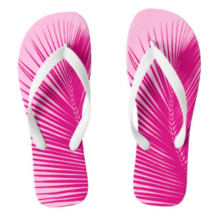 Palmenblatt - fuchsienrosa flip flops