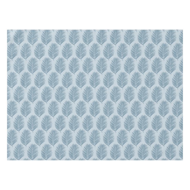 Palmenblatt Hellblau Tischdecke (Vorderseite (Horizontal))