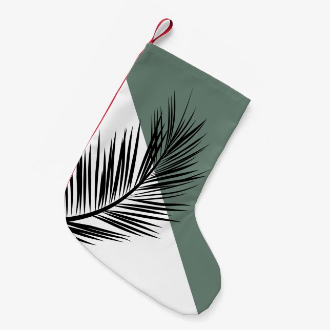 Palmenblatt Kleiner Weihnachtsstrumpf (Vorderansicht (hängend))