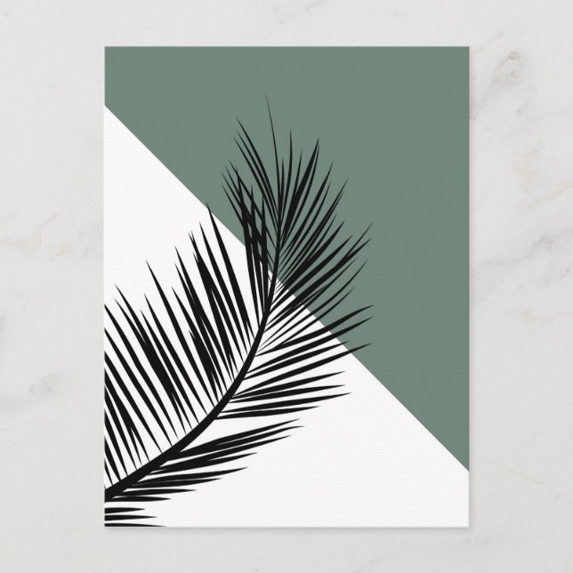 Palmenblatt Postkarte (Vorderseite)