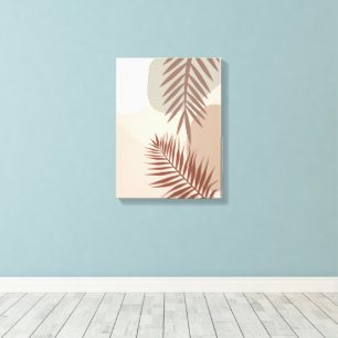 Palmenblätter, Boho abstrakte geometrische Kunst Leinwanddruck