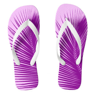 Palmenblätter - orchid und lila flip flops