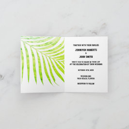 Palmenblättergrün Blätter Hochzeitsweiß