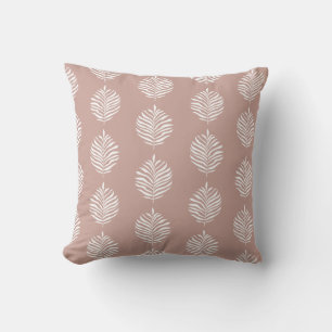 Palmenblättermuster Mistral Rose Kissen