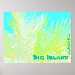 Palmenblätterplakat Poster