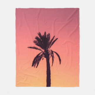 Palmenfotografie der Silhouette Fleecedecke