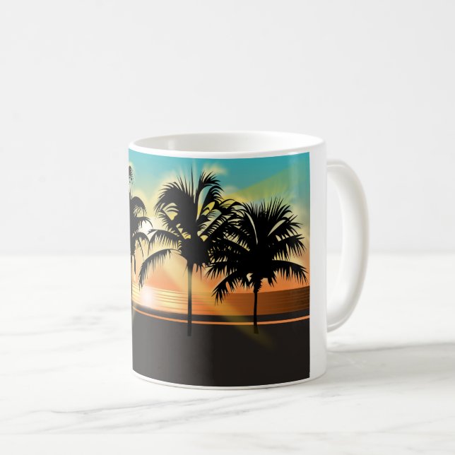 Palmenfriedlichkeit  kaffeetasse (VorderseiteRechts)