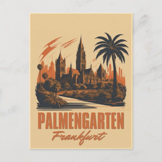 Palmengarten Postkarte (Vorderseite)