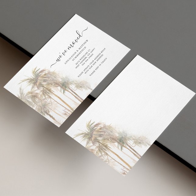 Palmenhaine, die wir verschoben haben mitteilungskarte (Von Creator hochgeladen)