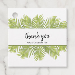 Palmenhochzeit Geschenkanhänger