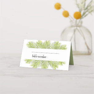 Palmenhochzeit Platzkarte