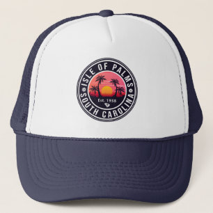 Palmeninsel South Carolina Retro Vintager 80er Truckerkappe