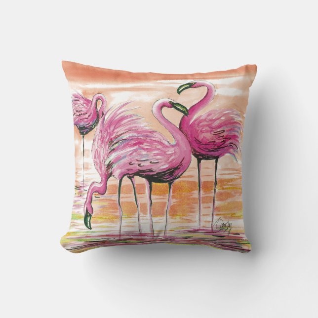 Palmenkissen Kissen (Vorderseite)