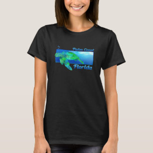 Palmenküste Florida Schwimmen Meeresschildkröte T-Shirt