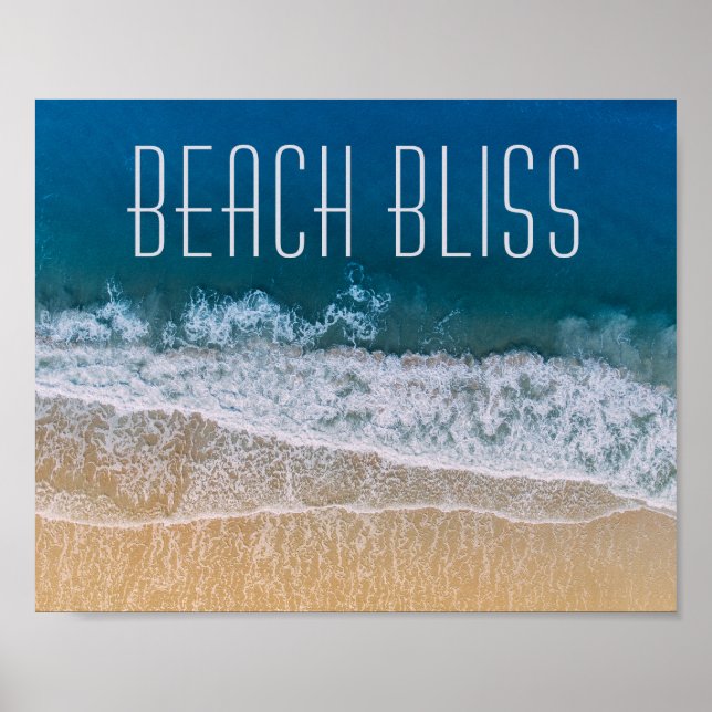 Palmenküste von Beach Bliss Tropical Dream Custom  Poster (Vorne)