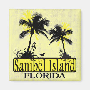 Palmenmagnet Sanibel Island Florida Magnet