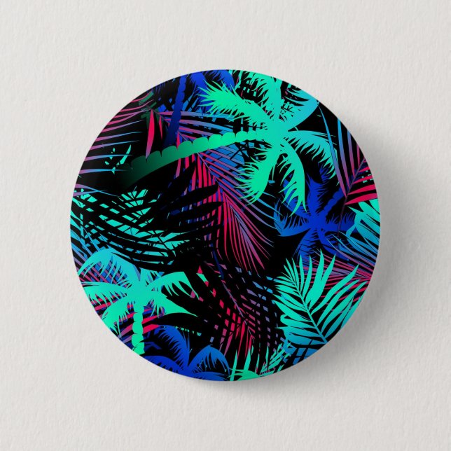 Palmenmuster Button (Vorderseite)