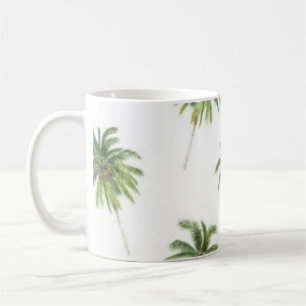 Palmenmuster Kaffeetasse
