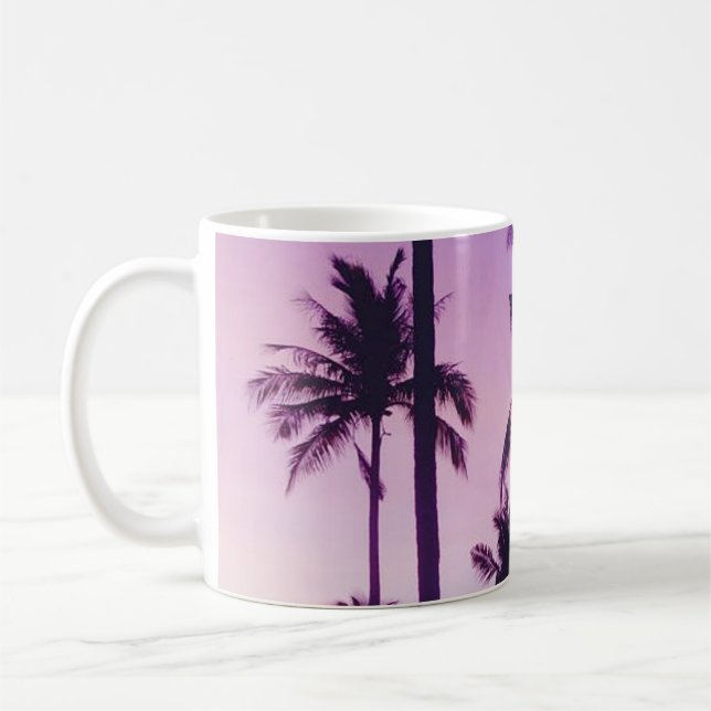 Palmenmuster Kaffeetasse (Links)