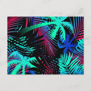 Palmenmuster Postkarte