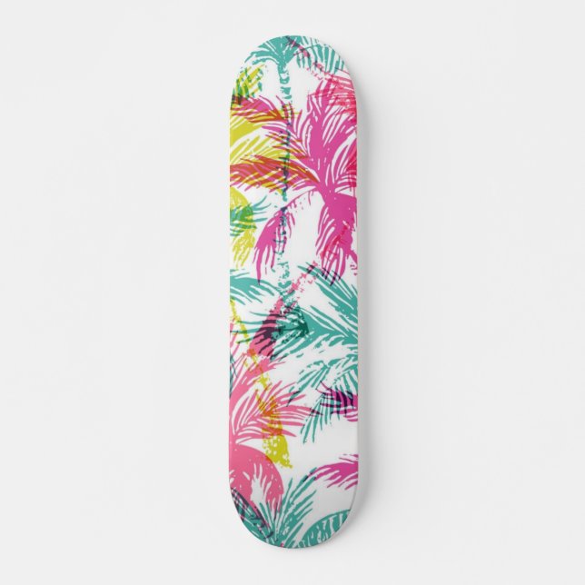 Palmenmuster Skateboard (Vorne)