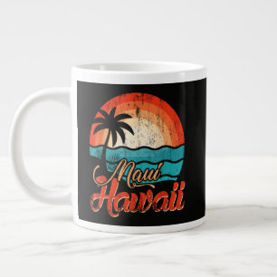 Palmenstrand Hawaii-Strand Jumbo-Tasse