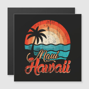 Palmenstrand Hawaii-Strand Magnetkarte