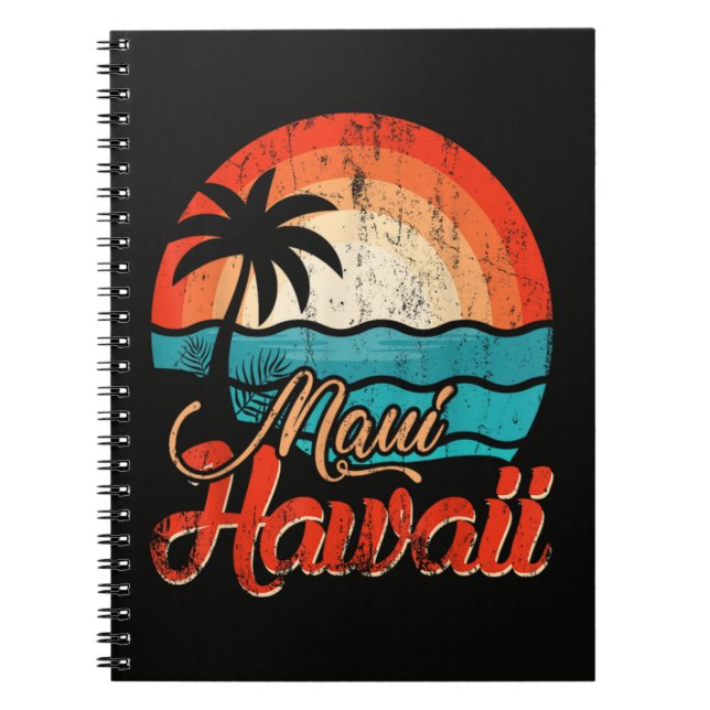 Palmenstrand Hawaii-Strand Notizblock (Vorderseite)