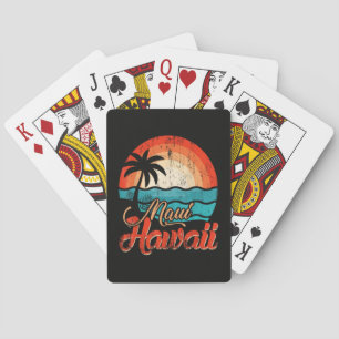 Palmenstrand Hawaii-Strand Spielkarten
