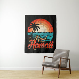 Palmenstrand Hawaii-Strand Wandteppich