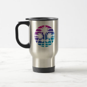 Palmenstrand Hawaiianischer Strand Sommerurlaub Reisebecher