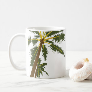 Palmenstrand tropisch kaffeetasse