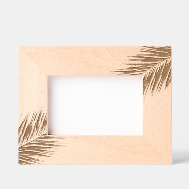 Palmenzweig Geätzte Rahmen (Vorderseite)