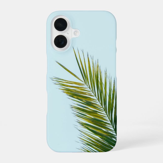 Palmenzweig iPhone 16 Hülle (Rückseite)