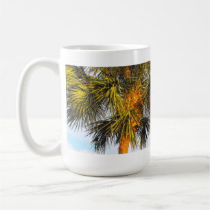 Palmenzweige, Nachmittagssonne Tasse