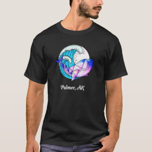 Palmer Ak Japanischer Paint Geometric Orca Killer  T-Shirt