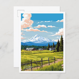 Palmer Alaska Art Vintage Reisevorführung Postkarte