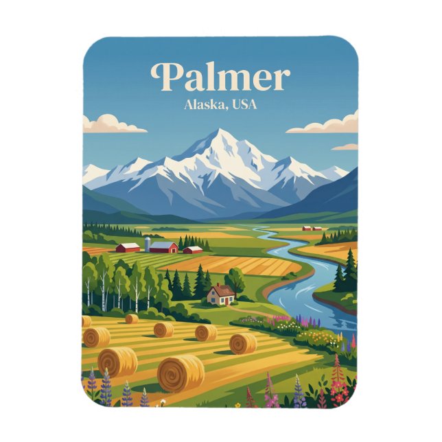 Palmer Alaska Magnet (Vertikal)
