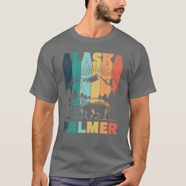 Palmer Alaska Mountain View T-Shirt (Vorderseite)