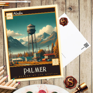 Palmer, Alaska Vintage Ansichtskarte Postkarte