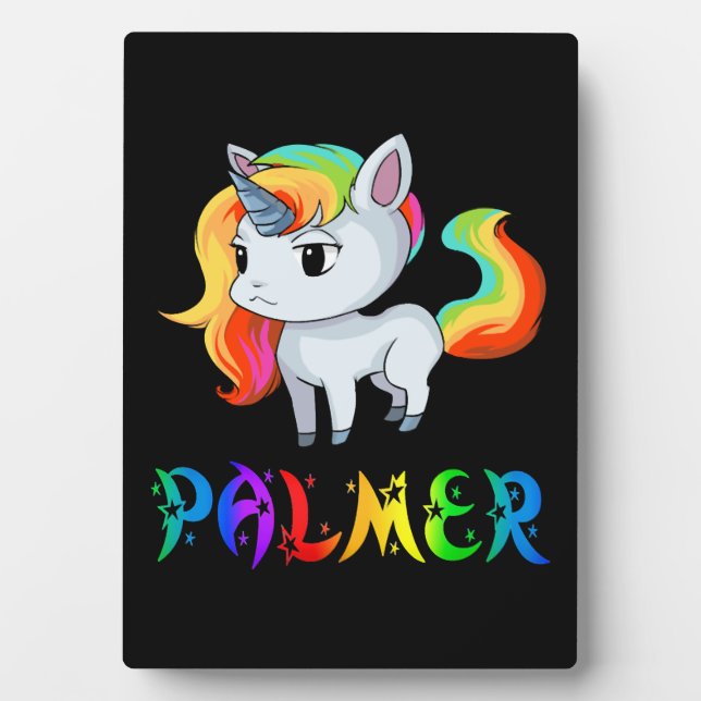 Palmer Einhorn Fotoplatte (Vorderseite)