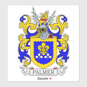 Palmer Familienwappen Aufkleber