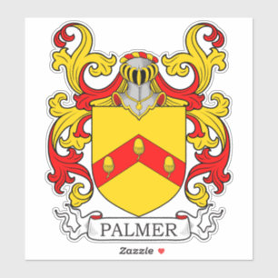 Palmer Familienwappen Aufkleber