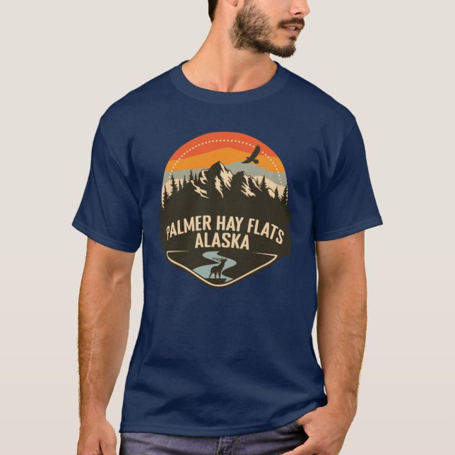 Palmer Hay Flats Alaska Camping Retro Oversized T-Shirt (Vorderseite)