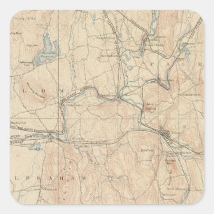 Palmer, Massachusetts Quadratischer Aufkleber