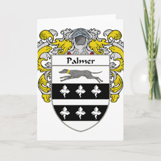 Palmermütze von Waffen/Familienwappen (gekeult) Feiertagskarte