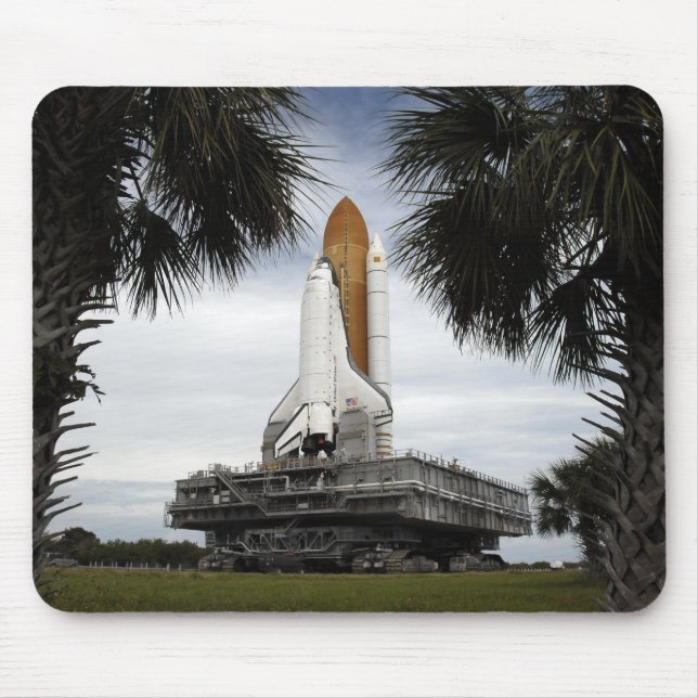 Palmetto Bäume Rahmen Raum Shuttleservice Endeavor Mousepad (Vorne)