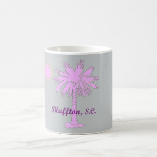 Palmetto-Hitze-Logo mit Bluffton, Sc-Kaffee-Tasse Kaffeetasse